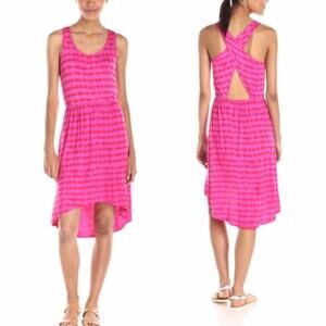 SALE Kensie Hi Low Cross Back Tie Dye Dress XS